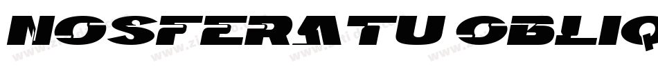 Nosferatu Oblique字体转换